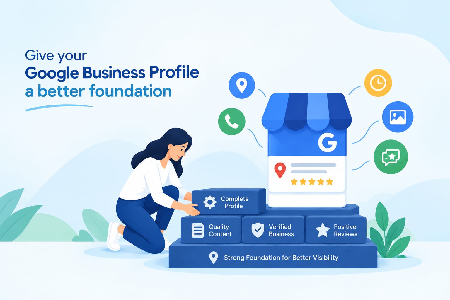 Google Business Profile optimization with a strong foundation for better local visibility”